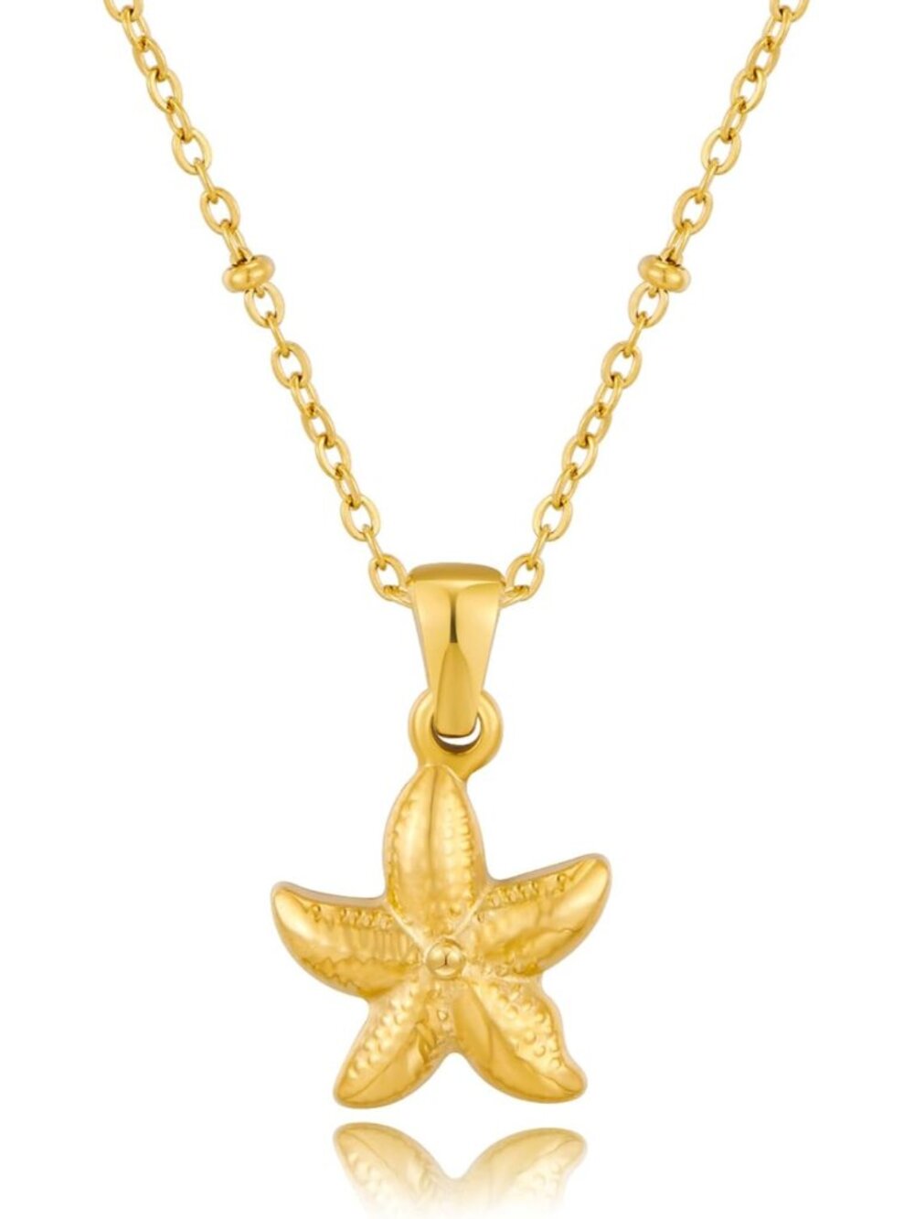 Women's Gold Starfish Pendent Dainty Boho Statement Summer Jewelry Necklaces